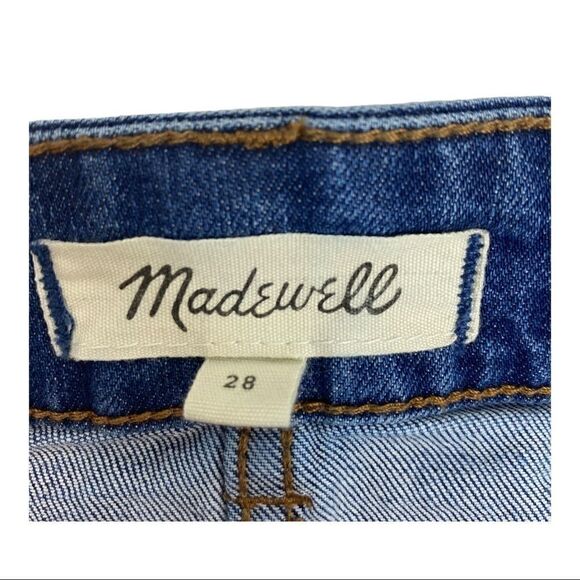 Madewell Two Tone Panel blue Jean Skirt size 28 - Picture 8 of 10